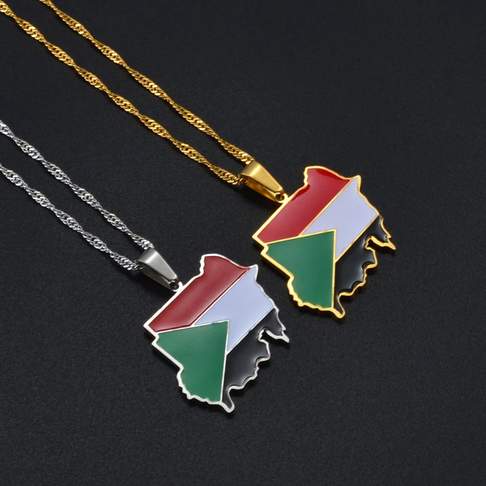 Sudan Map Pendant ⭐