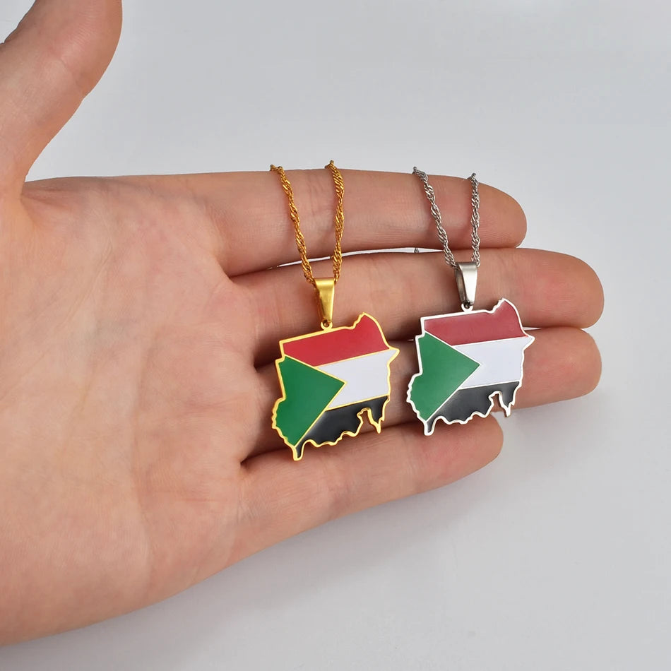 Sudan Map Pendant ⭐