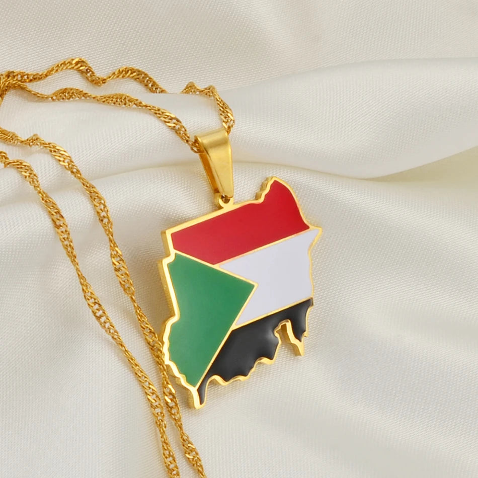 Sudan Map Pendant ⭐
