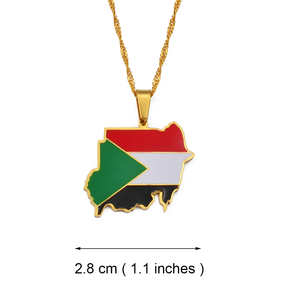 Sudan Map Pendant ⭐