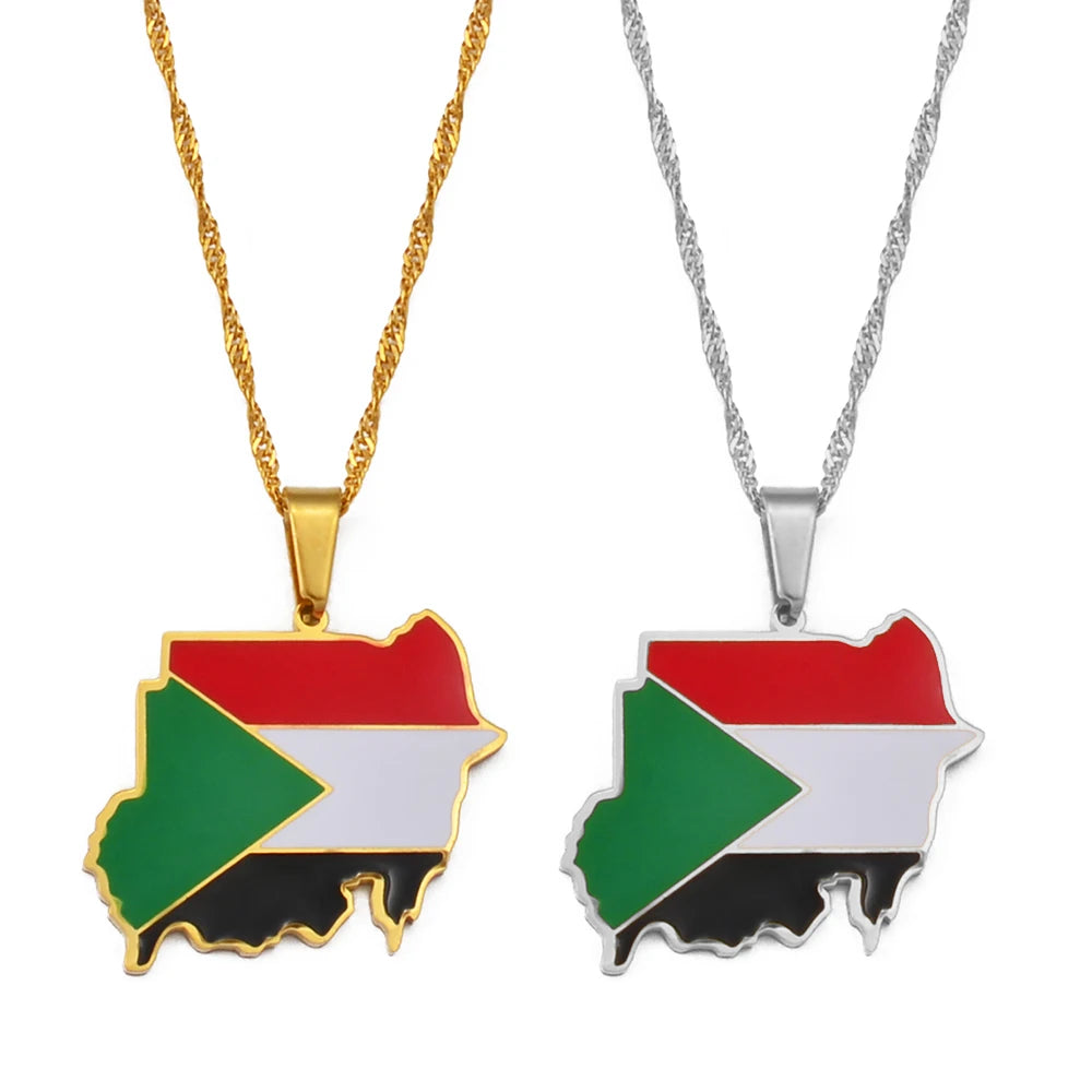 Sudan Map Pendant ⭐