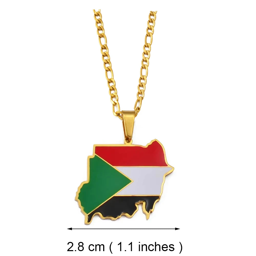 Sudan Map Pendant ⭐