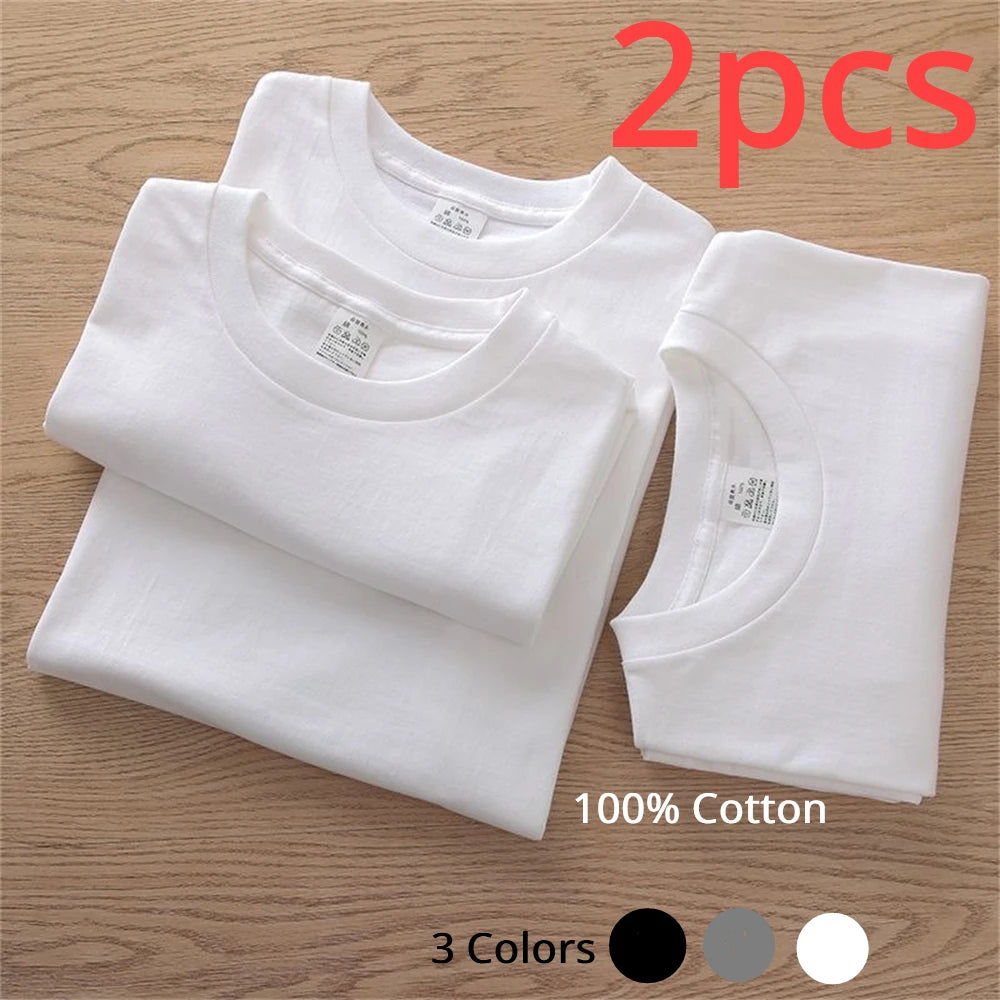 Pack Unisex Cotton Crew Neck T-Shirts